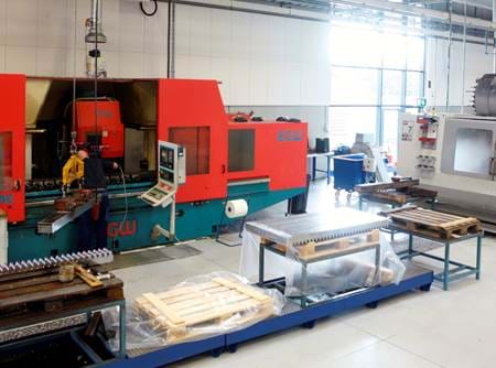 Gear wheel and gear rack production