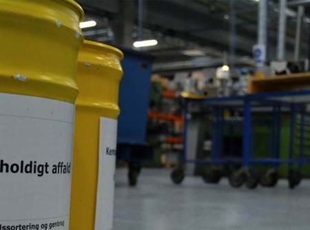  Waste sorting of oily waste