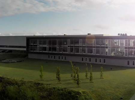 Aerial photo of the BJ-Gear A/S building
