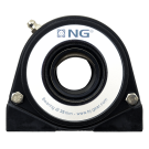 NG waterproof pillow block bearing with thread S2 Ø35, 2-bolt, open cover