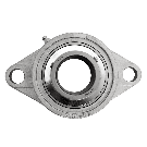 Flange bearing SFL Ø45, 2-bolt, stainless steel