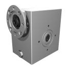 Clean-Geartech VFI I63, worm gear Ø25, 15:1, input 71B14, B3, OF320, stainless steel