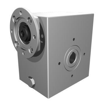 Clean-Geartech VFI I63, worm gear Ø25, 15:1, input 71B14, B3, OF320, stainless steel