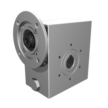 Clean-Geartech VFI I50, worm gear Ø25, 50:1, input 71B14, B3, OF320, stainless steel