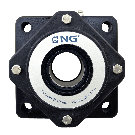 NG waterproof flange bearing F4 Ø40, 4-bolt, open cover