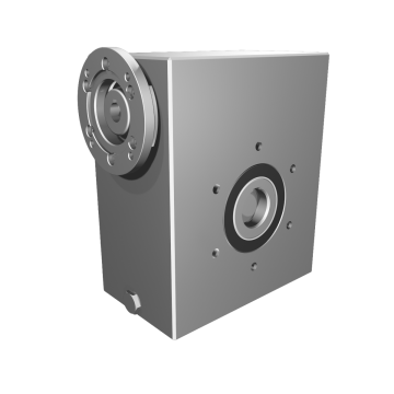 Clean-Geartech VFI I11, worm gear Ø42, 7:1, input 80B14, B3, OF320, stainless steel