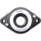 NG waterproof flange bearing F2 Ø40, 2-bolt, open cover