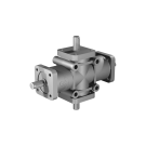 Poggi vinkelgear 2006, R1:2, D1/2, Ø14h7, 4-vejs, Aluminium
