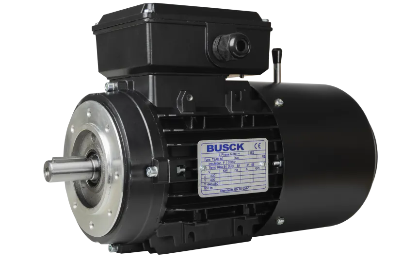 Busck AC brake motor T2AB80B-6, 0.55kW, 935RPM, 230/400V, 50Hz, aluminium