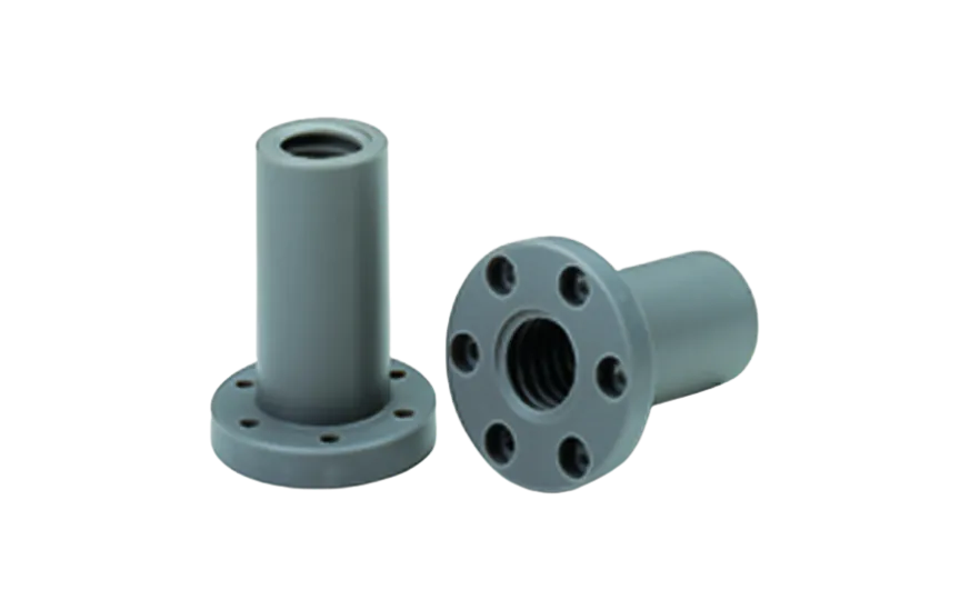 CONTI FCS Tr 40x7 trapezmøtrik med flange, højre gevind, plastik