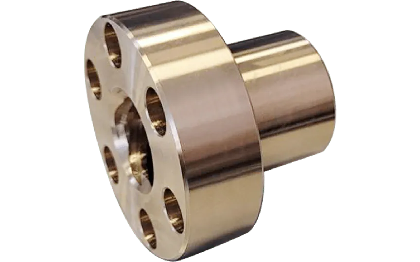 CONTI FHD Tr 40x40 trapezmøtrik med flange, højre gevind, bronze