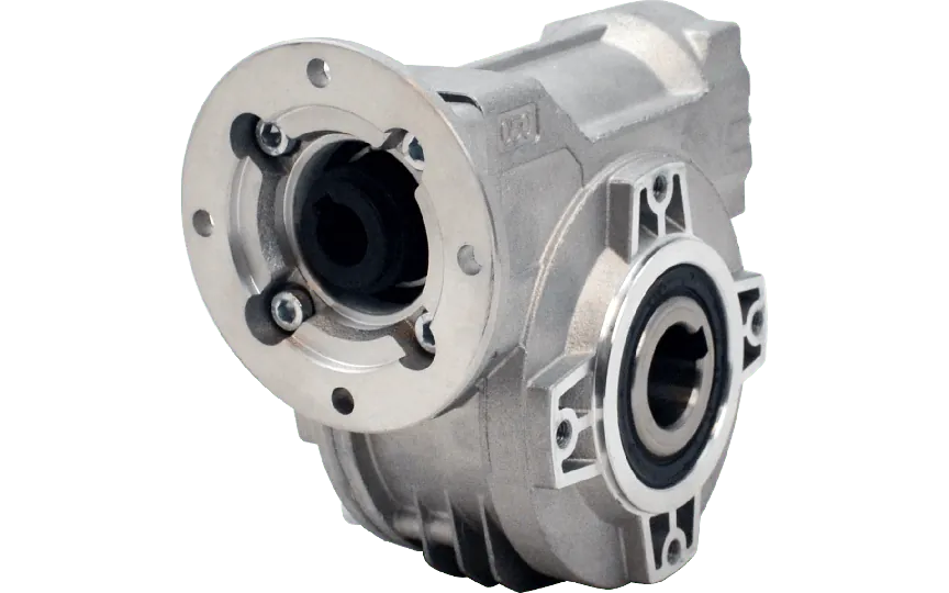 Hydro-Mec 050, snekkegear Ø25 SS hulaksel, 100:1, indgang 56B14, aluminium