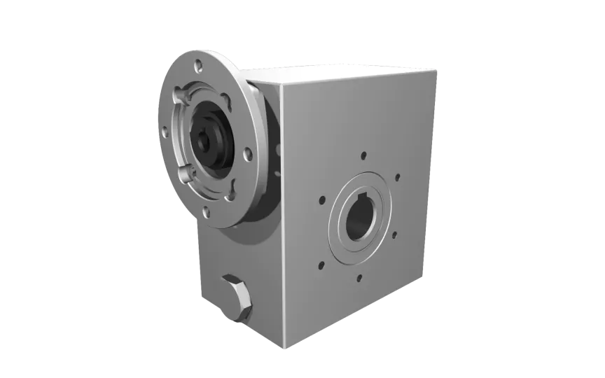 Clean-Geartech VFI I50, worm gear Ø25, 68:1, input 63B14, B3, OF320, stainless steel