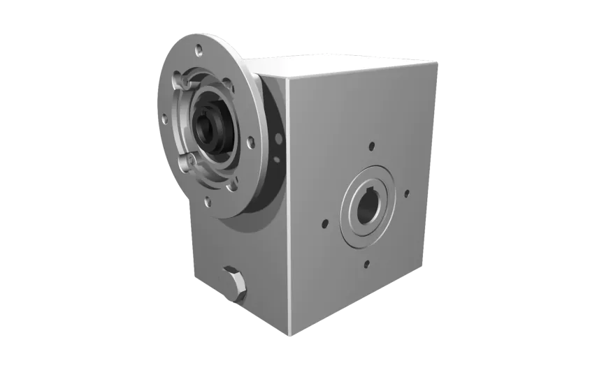 Clean-Geartech VFI I63, worm gear Ø25, 24:1, input 80B14, B3, OF320, stainless steel