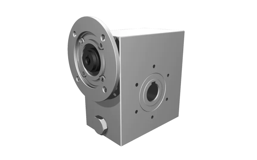 Clean-Geartech VFI I50, worm gear Ø25, 50:1, input 71B14, B3, OF320, stainless steel