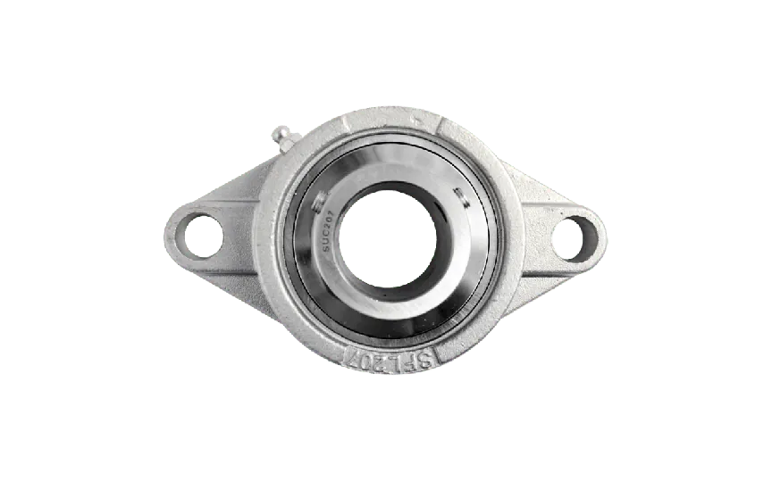 Flanged bearing SUCFL207S, Ø35, 2-holes, stainless steel