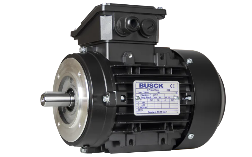 Busck AC-motor T2A80A-4A22, 0.55kW, 1420RPM, 230/400V, 50Hz, ATEX 22, aluminium