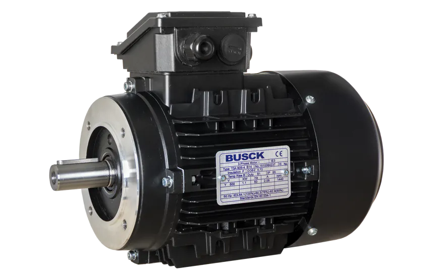 Busck AC-motor T3A90S-4A22, 1.1kW, 1440RPM, 230/400V, 50Hz, ATEX 22, aluminium
